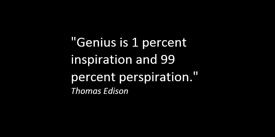 名言で英語学習 天才とは 1 のひらめきと99 の努力である トーマス エジソン 英語の本棚