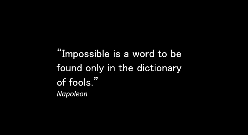 名言で英語学習 不可能という言葉は愚か者の辞書にのみ載っている ナポレオン 英語の本棚